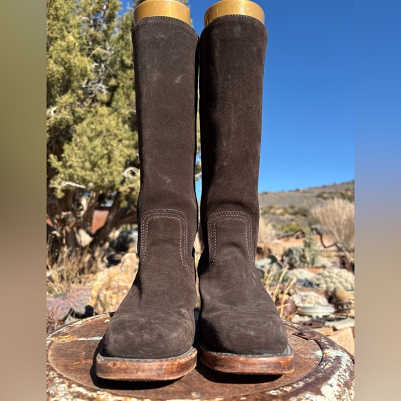FRYE πΊπΈ Campus 14L Boots Suede Vintage - Picture 5 of 16